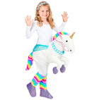 Unicorn  Ride-On Costume With Adjustable Braces, Headband 