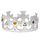 Silver King Crown With Gems