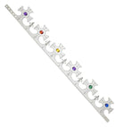 Silver King Crown With Gems