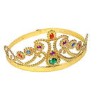 Gold Queen Crown With Gems