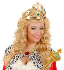 Gold Queen Crown With Gems