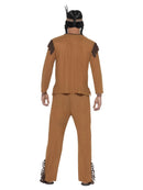 Native American Inspired Warrior Costume Adult Brown 4 sm-45509XL MAD Fancy Dress