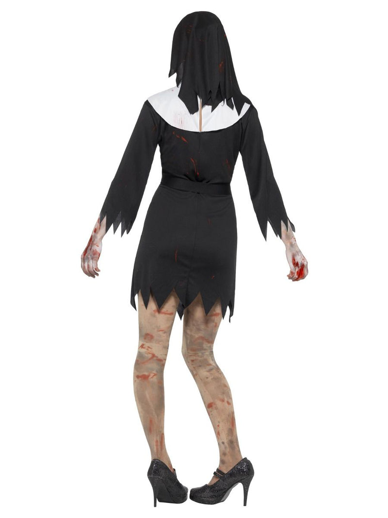 Zombie Sister Costume Womens Black Nun_4 sm-45527S