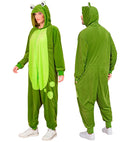 Plush Onesie Frog  Hooded Jumpsuit 