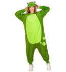 Plush Onesie Frog  Hooded Jumpsuit 
