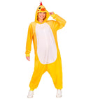 Plush Onesie Chick  Hooded Jumpsuit 