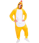 Plush Onesie Chick  Hooded Jumpsuit 