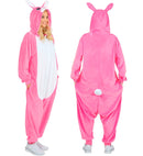 Plush Onesie Bunny  Hooded Jumpsuit 