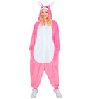 Plush Onesie Bunny  Hooded Jumpsuit 
