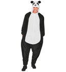 Plush Onesie Panda  Hooded Jumpsuit 