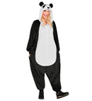 Plush Onesie Panda  Hooded Jumpsuit 