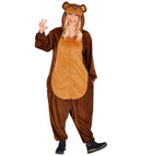 Plush Onesie Bear  Hooded Jumpsuit 