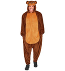 Plush Onesie Bear  Hooded Jumpsuit 