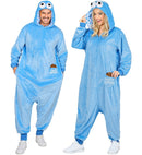 Plush Onesie Sweets Monster  Hooded Jumpsuit, Biscuit 