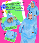 Plush Onesie Sweets Monster  Hooded Jumpsuit, Biscuit 