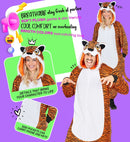 Plush Onesie Tiger  Hooded Jumpsuit 