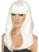 Glam Party Wig Adult Glow In The Dark Long Halloween Accessory 2