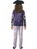 Deluxe Jolly Rotten Pirate Girl Costume Kids Sublimation Print Blue Top Trousers and Hat 3