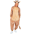 Plush Onesie Giraffe  Hooded Jumpsuit 