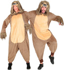 Plush Onesie Sloth  Hooded Jumpsuit 