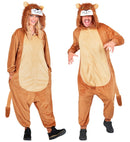 Plush Onesie Lion  Hooded Jumpsuit 