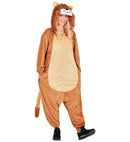 Plush Onesie Lion  Hooded Jumpsuit 