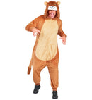 Plush Onesie Lion  Hooded Jumpsuit 