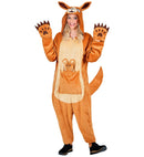 Plush Onesie Kangaroo  Hooded Jumpsuit, Baby Kangaroo 