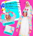 Plush Onesie Unicorn  Hooded Jumpsuit 