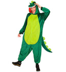 Plush Onesie Dinosaur  Hooded Jumpsuit 