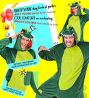 Plush Onesie Dinosaur  Hooded Jumpsuit 