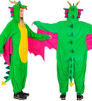 Plush Onesie Dragon  Hooded Jumpsuit 