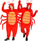 Plush Onesie Lobster  Hooded Jumpsuit 