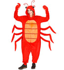 Plush Onesie Lobster  Hooded Jumpsuit 