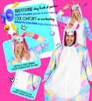 Plush Onesie Unicorn  Hooded Jumpsuit 