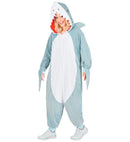 Plush Onesie Shark  Hooded Jumpsuit 