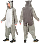 Plush Onesie Racoon  Hooded Jumpsuit 