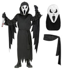 Screaming Ghost  Hooded Robe, Belt, Mask 