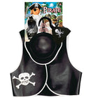 Pirate Dress-Up Set  Vest, Hat, Eye-Patch, Earring, Hook 