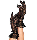 Black Lace Gloves 25 Cm