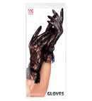 Black Lace Gloves 25 Cm