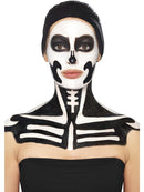 Skeleton Liquid Latex Kit Adult Make Up Pots 2 Sponge Applicators 5