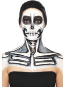 Skeleton Liquid Latex Kit Adult Make Up Pots 2 Sponge Applicators 6