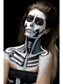 Skeleton Liquid Latex Kit Adult Make Up Pots 2 Sponge Applicators 7