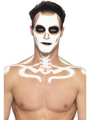 Skeleton Liquid Latex Kit Adult Make Up Pots 2 Sponge Applicators 9