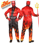 Devil Fast Costume  Jacket, Pants, Gloves, Mask With Horns 