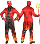 Devil Fast Costume  Jacket, Pants, Gloves, Mask With Horns 