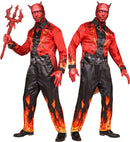 Devil Fast Costume  Jacket, Pants, Gloves, Mask With Horns 
