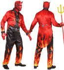 Devil Fast Costume  Jacket, Pants, Gloves, Mask With Horns 