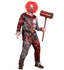 Evil Clown Fast Costume  Jacket, Pants, Gloves, Mask 